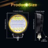 Work Light, 72W LED Work Light, 4.5 Inches, Round Work