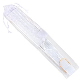 CTDMJ Hand Fan Lace White Fan Lace Hand Fans Wedding Fan Bridal Fan White Hand Fans with silk gift bag Folding Fan Dance Fan Folding Fans for Summer, Wedding, DIY, Birthday, Party, Wall - XL