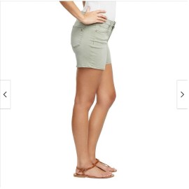 JESSICA SIMPSON WOMENS ROLLED CUFF JEANS SHORTS , DEEP LICHEN GREEN , SIZE 2/26