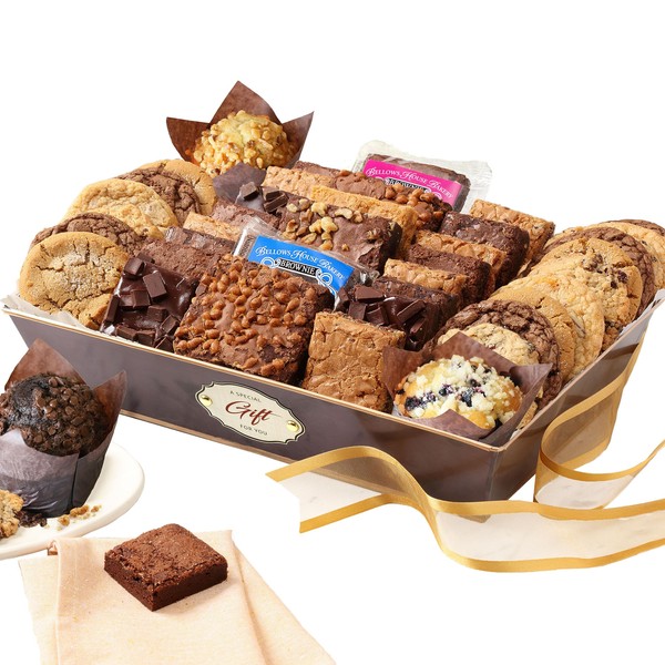 Broadway Basketeers Brownies and Cookies Bakery Gift Baskets, 44 Brownies