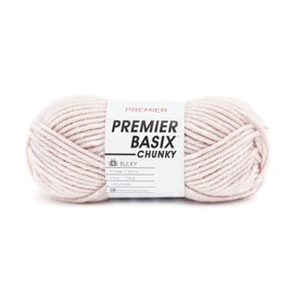 Premier Yarns Basix Chunky Yarn, Perfect for Crafting Quick Projects, Bulky Weight, Acrylic Yarn, Linen, 3.5 oz, 117 yards