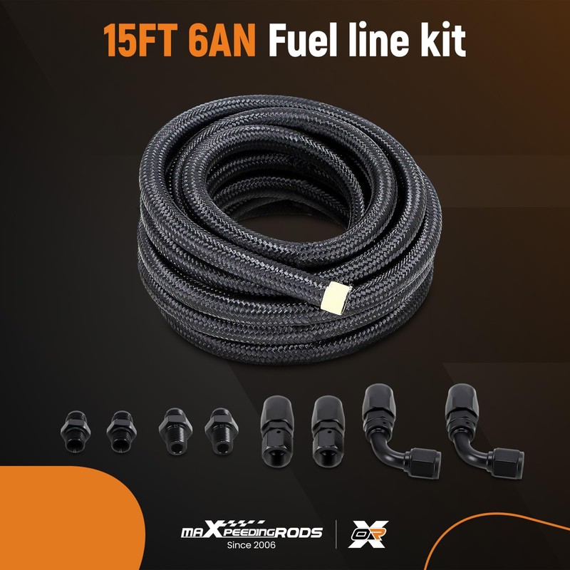 maXpeedingrods 15FT Automatic Transmission Cooler Line Kit for 4L60E 4L65E