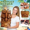 3Pcs 20 in Large Tiki Mask Cardboard Cutouts Plastic Standup