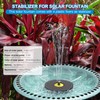 Yzert Solar Bird Bath Fountains,3.5W Glass Panel Solar Fountain Pump