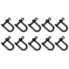 Black U Shape Buckle Heavy Duty D Ring Lock Bow