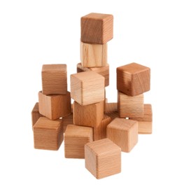 PoppyBabyCo Classic Wooden Blocks for toddlers, 20- pieces