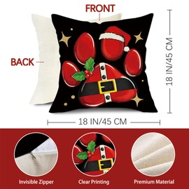 Fjfz Decorative Throw Pillow Covers 18x18 Set of 4 883