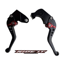 Short Brake and Clutch Levers for KAWASAKI ZX10R 06-15,ZX6R 2007-2017,ZX636 2007-2017,Z1000 2007-2016,Z1000SX/NINJA1000/TOURER 2011-2016,Z750R 2011-2012-Black
