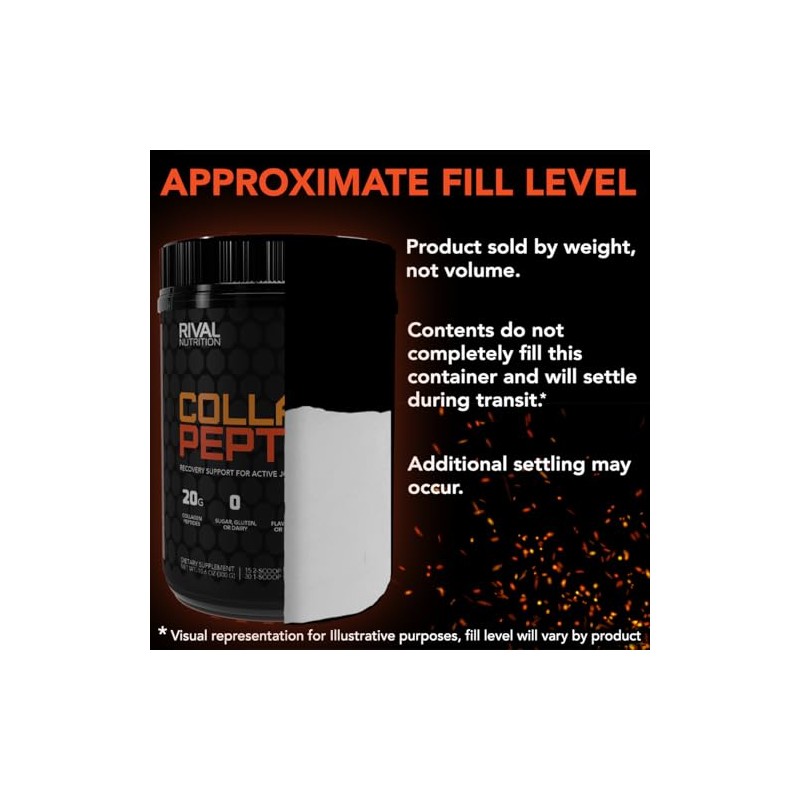 Rivalus Collagen Peptides, Unflavored, 0.66 Pound