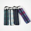 HUS. All Weather Check Folding Umbrella, For Both Sun and