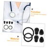 Hohopeti 2 Sets Stethoscope Replacement Diaphragm and Ear Attachments Comfortable