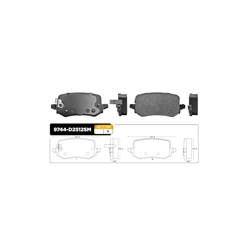 Kit Balatas Traseras Disco Para Hyundai Tucson 2022-2026