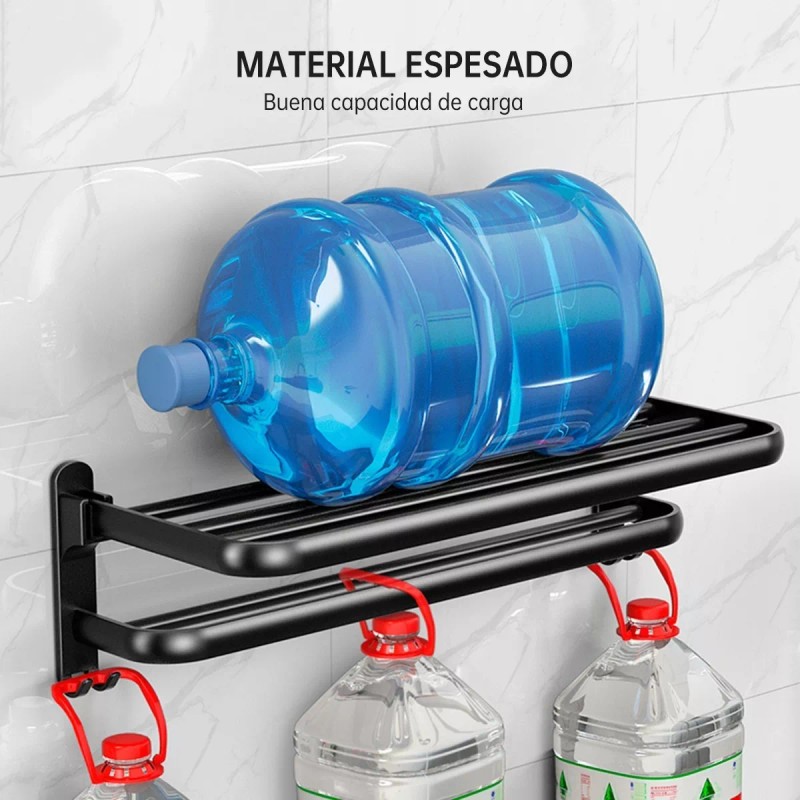 Toallero De Baño De Acero Inoxidable Negro