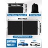 Set of 3 Car Privacy Curtains - 95% Light Blocking