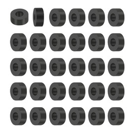 PATIKIL Multi Purpose Rubber Spacer, 30 Pcs 10mm ID x 20mm OD x 8mm t Neoprene Round Anti-Vibration Isolation Pads Isolator Rubber Bushings Spacer Washer for HVAC Bolts Car Accessories