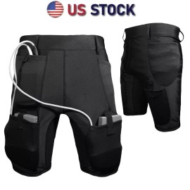 LVAD Medical Black Distressed Short Comfortable & Durable for HeartMate 2 & 3 - 4X-Large