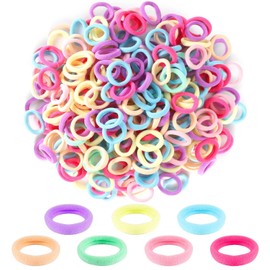 FUYUERO 100pcs Cotton Hair Accessories Hair Elastic Hair Accessories for Kids Hair Ties for Toddlers Girls Kids Hair Accessories Elastic Hair Accessories Colorful