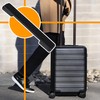 Mxfans Pack of 2 Black Flexible Suitcase Handle Carrying Strap