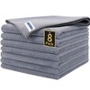 HOMERHYME Microfiber Cleaning Cloth, Premium 8 Pack Cleaning Towels, Lint-Free