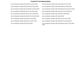 Tusk Seat Cargo Rack Kit Rear For CAN-AM Maverick X3 Max X RS Turbo RR 72 Inch 2020-2024