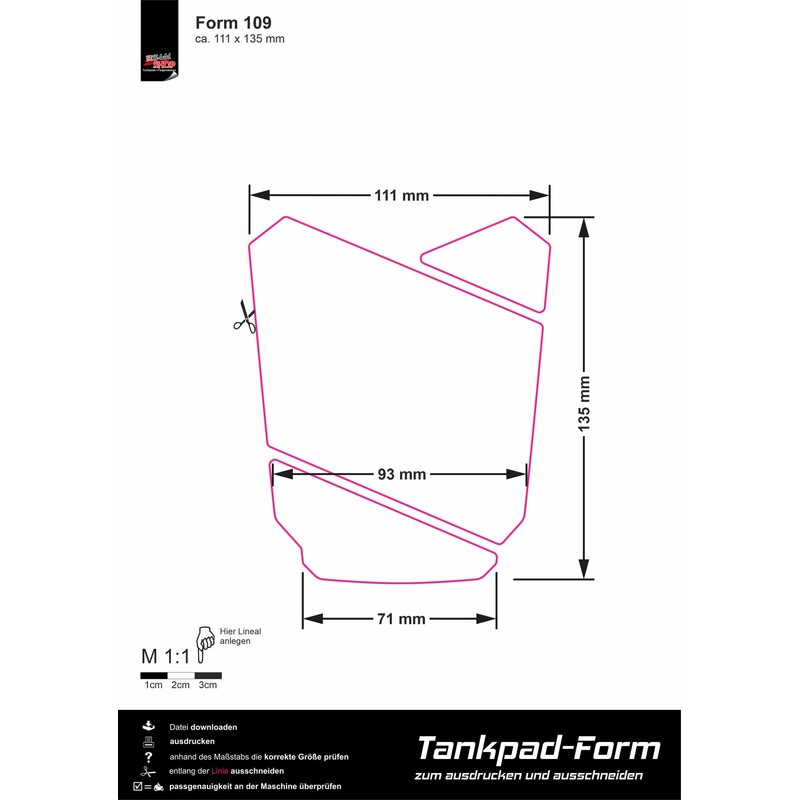 Tankpad Protective Motorcycle Gel Pad 3D Psycho B Cute Woman