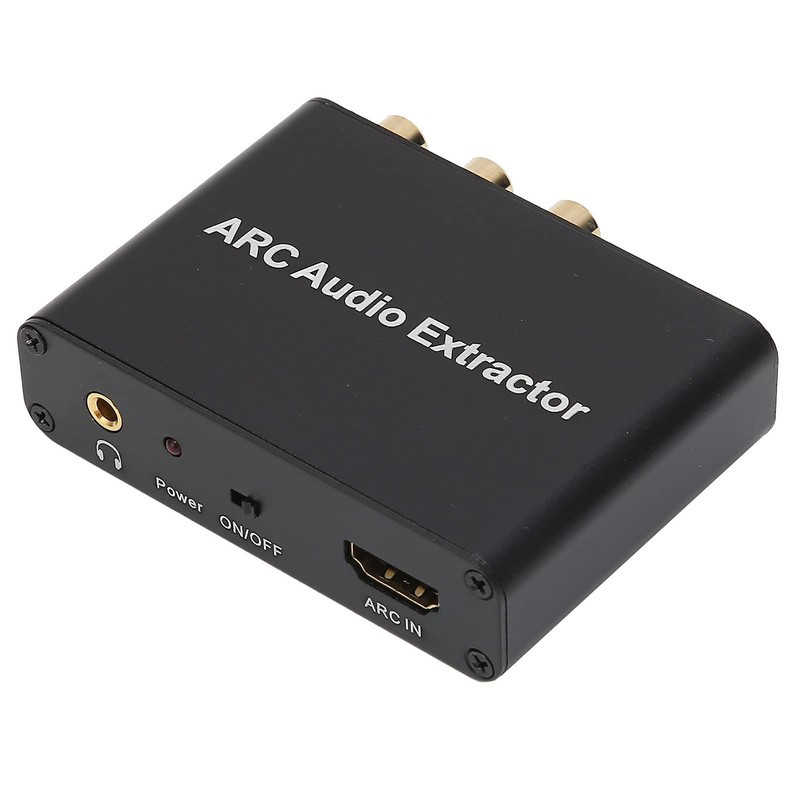 ARC Extractor, 3.5mm Interface Adapter, to Analog Stereo, Portable ARC