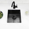 13x15 Undermount Bar Sink, Swift Horse 13 Inch 16-Gauge Black