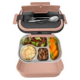 Stainless Steel Lunch Box, Compact Stainless Steel Vacuum Lunch Container, Stackable BPA-Free Food Container, Reusable Soup Bowl