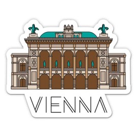 Vienna Austria - 8" Vinyl Sticker - for Car Laptop I-Pad - Waterproof Decal