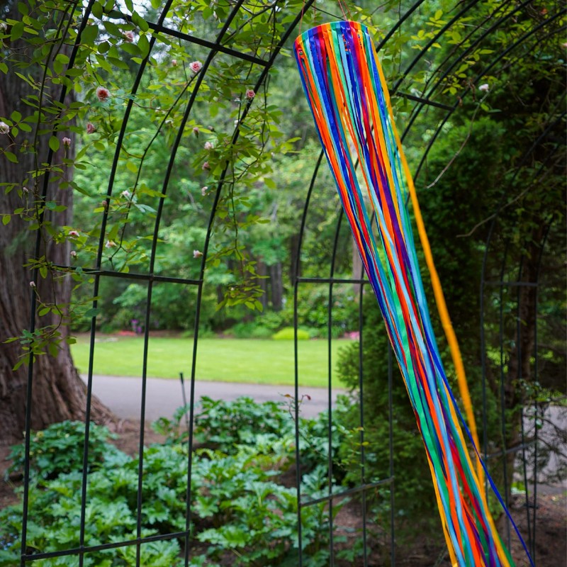 In the Breeze 4937 — 39-Inch Rainbow Ribbon Windsock