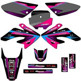 2004-2010 CRF 80 Surge Pink Senge Graphics Complete Kit Compatible with Honda