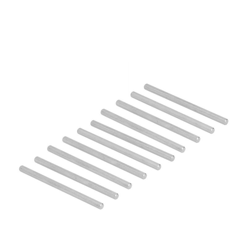 10Pcs Long Rod Nut Hex Coupling Straight Bar Stainless Steel