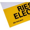 Yellow PVC Electric Sign 21 x 30 cm