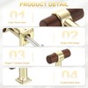sourcing map 4Pcs T-Bar Wooden Drawer Pulls, 1.57" x 0.69"