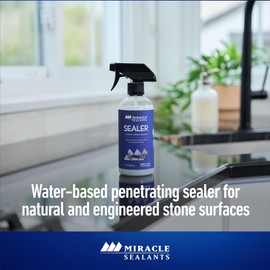 Miracle Sealants Countertop Sealer Spray for Granite, Quartz, Marble, Quartzite, Travertine 16 oz, 6 Pack
