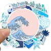 Blue Stickers for Water Bottle Trendy Teen Girls Laptop Hydroflasks
