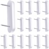 Jetec Plastic Head Double Pins Bed Skirt Holding Pins White