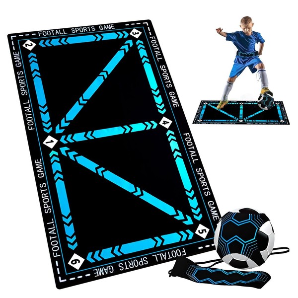 Training Mat,Football Footstep Training Non-Slip Silent Football,Ideal for Soccer Practice