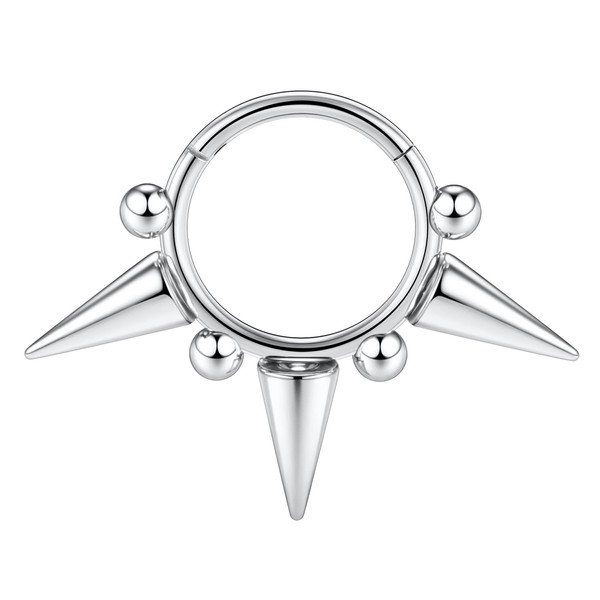 AROWRO Spike Septum Clicker Rings 316L Daith Earrings Septum Jewelry