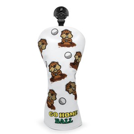 Groundhog 4 Hybrid Head Cover Rotatable Golf #2 3 4 5 6 Ut Gopher Hybrid Headcover Head Cover Golf Rescue Hybrid Cover White Leatherish Golf Club Head Cover for Hybrids