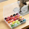 25pcs Colorful Sewing Thread with Storage Box and Spool Prewound