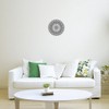 Oriental Black and White Mandala Design Stickers, Laptop, Car, Refrigerator,
