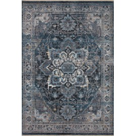 Loloi II Samra SAM-01 Denim/Grey Oriental Area Rug 5'-3" x 7'-9"