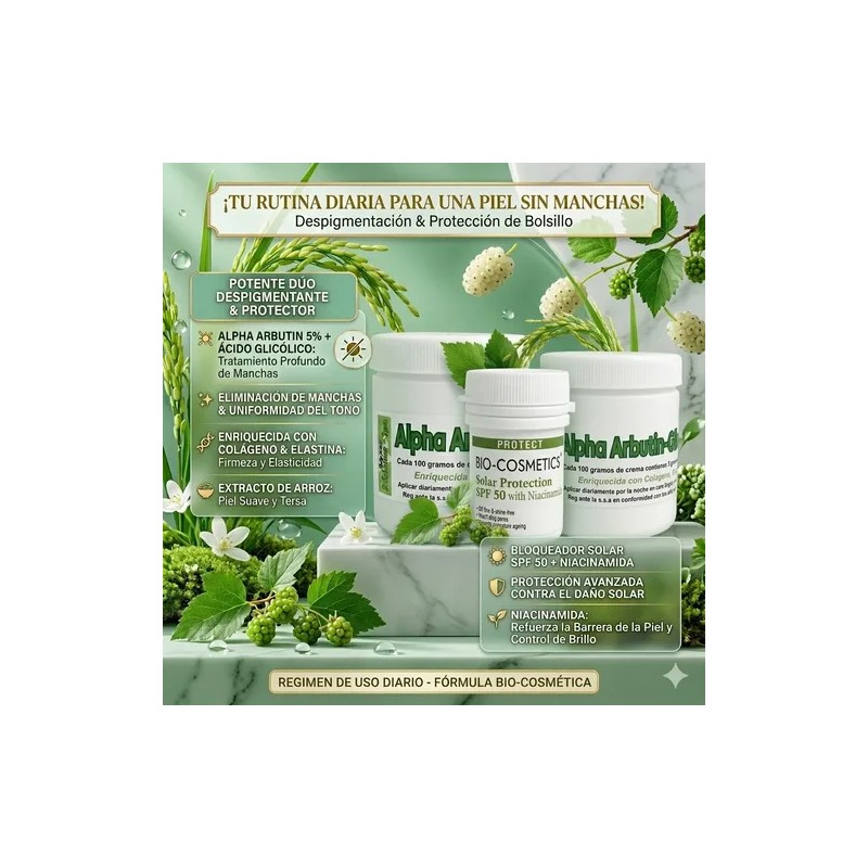 Kit Despigmentante Intensivo Crema Arbutina +fps Gratis