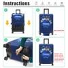 YOUTHUNION Suitcase Covers Protective Case Travel Luggage Cover Washable Elastic