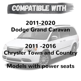Driver Seat Trim Panel, Driver Seat Track Cover fit for Dodge Grand Caravan Chrysler Town and Country 2011 2012 2013 2014 2015 2016 2017 2018 2019 2020, 924-438 Seat Track Cover Trim
