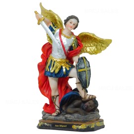 Archangel St. Michel 8 inch Tall Religious Figure san Miguel Statue