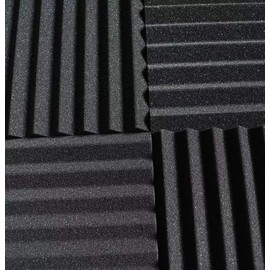 Acoustic Panels 24 Pack, Soundproof Foam Panels For Walls 1 x 12 x 12 Inches, Noise Reducing Studio Soundproofing Wedges, High Density Sound Absorbing Panels, Charcoal