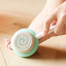 마른발 각질제거기 발꿈치 굳은살 돌 손잡이 스틱형 Dry Foot Callus Remover Heel Hard Skin Stone with Handle Stick Type