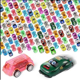Unbranded Lot of 200 Pieces - Mini Pull Back Vehicles – Assorted Toy Colors and Styles